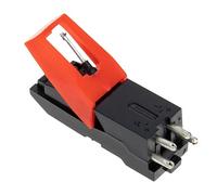 VICASKY Record Player Needle Stylus Replacement with Abs and Aluminum Material Red Backup Stylus for Vinyl Turntable Cartridge Compatible with Phonograph Players
