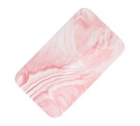 VICASKY Rectangular Ceramic Pizza Board with Marble Pattern Western Food Tray for Cutting and Serving Bread Cheese Fruits and Appetizers Pink Platter for Stylish Food Presentation and