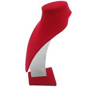 VICASKY Red Jewelry Mannequin Bust Necklace Display Stand Velvet Pendant Chain Holder Enhancing Jewelry Visibility Boutique Shops Photoshoots