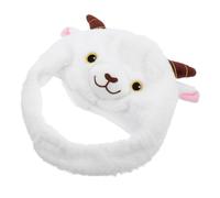 VICASKY Red Lamb Head Costume Hat for Lunar New Year Party Performers | PP Cotton Plush Build, Lightweight Portable Storage, Festive Whimsical Style for Teens and Adults