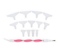 VICASKY Red Plastic Point Drill Pen for Beads and Jewelry Picking | Lightweight Tool, Easy Pickup for Small Diamonds, Cross Stitch and Embroidery Use, Sturdy Plastic Body