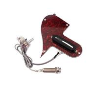 VICASKY Red Tortoise Mandolin Guard with High-Output Double-Coil Pickup 3-Ply PVC Scratch Plate Assembly