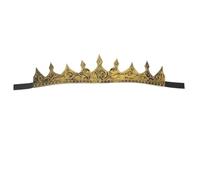VICASKY Regal Crown Hat Soft Headband Royal King Party Crown for Boys Halloween Cosplay Festival Birthday Costume Accessory
