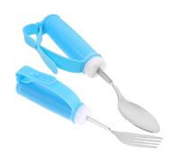 VICASKY Rehabilitation Feeding Spoon Elderly Adaptive Eating Utensils No-Shake Cutlery for Hand Tremors Flexible Spoon Fork for Disability Comfortable to Hold Utensils for Adults Use