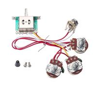VICASKY Replacement Guitar Knobs Potentiometer Switch Tip Harness 5-way 1 Volume 2 Tone 500k 2t1v Pre- Kit Gu101