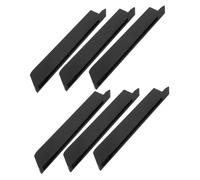 VICASKY Replacement Kit with Easy Installation and User Friendly Design Piano Keytops 6pcs Black Glossy Plastic Piano Pad Treatment and Repair for Keyboard Accessories