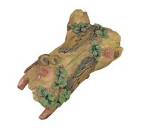 VICASKY Reptile Hide Cave Hollow Tree Trunk Lizard Shelter Resin Log Hideout for Gecko Snake Leopard Accessories Terrarium Habitat Decor