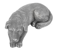 VICASKY Resin Pet Memorial Statue for Garden and Weather Resistant Pet Tribute Stone with Custom Engraving Outdoor Dog Bereavement Ornament for Home and Backyard Remembrance