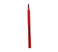 VICASKY Retractable Lip Brush Portable Nylon Fiber Lip Brush Applicator with Metal Tube Red for Travel Daily Makeup and Professional Use