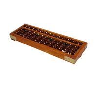 VICASKY Retro Abacus Educational Counting Tool for Adults Traditional Chinese Bead Frame for Arithmetic Learning and Mental Calculation Brown Finish
