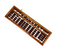 VICASKY Retro Abacus Learning Tool for Adults Traditional Chinese Bead Counting Frame for Mental Arithmetic Practice and Educational Use