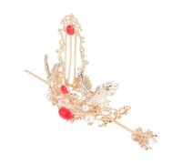 VICASKY Retro Chinese Hair Stick with Ancient Style Hairpin for Women and Elegant Hair Ornament with Faux Pearls and Gems for Hanfu Buns and Glamorous Hairstyles