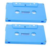 VICASKY Retro Colorful Cassette Tape Decor 2pcs Blank Audio Tapes Diy Music Party Supplies Sky Blue Vintage Style