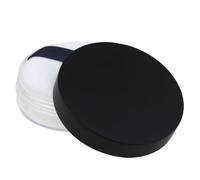 VICASKY Reusable 20g Face Powder Container with Divider and Sponge Puff, Cosmetic Travel Jar Compact for Loose Makeup and Body Powder Storage at Home or On-the-go