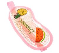 VICASKY Reusable Cooling Eye Mask Cold Compress Eye Patch Pink Fruit Pattern for Outdoor Camping and Sleep Therapy