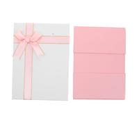 VICASKY Reusable Foldable Cardboard Box with Lid Sturdy Keepsake Packaging for Birthday Parties Christmas Holiday Presents