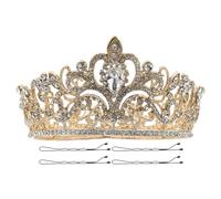 VICASKY Rhinestone Bridal Crystal Crown Headband Wedding Headpiece for Bride Women with Secure Grip Sparkling Stones Versatile Wedding Hair Accessory for Classic and Modern Bridal Looks