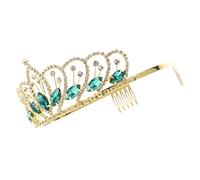 VICASKY Rhinestone Crown for Brides Girls Elegant Decorative Hair Accessory for Weddings Birthday Parties Events Chic Crown-design Hairband with Lightweight Crystal for Memorable Moments