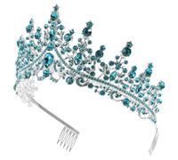 VICASKY Rhinestone Crown Headband for Women Elegant Birthday Hair Accessory Chic Headdress for Parties Decorative Tiara for Memorable Moments for Brides and Celebrations