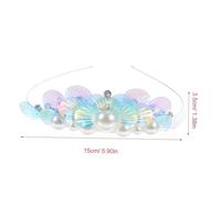 VICASKY Rhinestone Tiara Crown Headband for Girls, Metal Mermaid Hair Accessory Sparkling Jewels, Party and Birthday Hair Decor, Cute Cosplay Hairbands for Boys and Girls