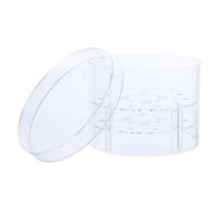 VICASKY Round Acrylic Flower Preservation Box for 15 Roses, Floral Packaging Box for Valentine'S Day and Wedding, Single Piece Preserved Rose Storage Container