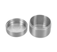 VICASKY Round Stainless Steel Pill Case Airtight Travel Medicine Organizer Compact Pocket-Sized Metal Container for Pills and Keepsakes Small Storage Jar