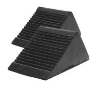 VICASKY Rubber Wheel Chocks Portable 2pcs Prevents Vehicle Rollback Heavy Duty Triangular Shape with Non-slip Design for Cars and Trucks Suitable for Front or Rear Wheel Use