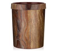 VICASKY Rubbish Uncovered Kitchen Bathroom - Waste Paper Basket Rubbish Bin Trash Can Uncovered Large For Kitchen Bathroom Office Under Sink Wooden Garbage Bamboo