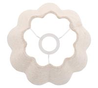 VICASKY Rustic Linen Drum Lampshade with Bell Pleated Design and Metal Spider Fitter, Fabric Lampshade for Table Or Floor Lamps Providing Comfortable Soothing Illumination in Reading