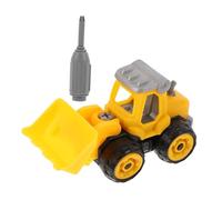 VICASKY S DIY Engineering Car with Movable Mechanical Parts Safe Plastic Vehicle Model for Interactive Play Bright Color Construction Model for Boys and Ages