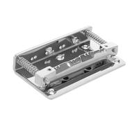 VICASKY Saddle Bridge Plate Mandolin Hardware Instrument Accessories Mandolin Parts Bridge Nut Plate Tailpiece Guitar Accessories Cello Silver