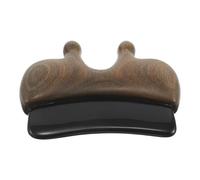 VICASKY Sandalwood Facial Scraping Board for Home Use Ergonomic Gua Sha Massage Tool for Eye and Neck Relaxation