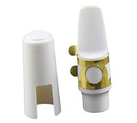 VICASKY Saxophone Mouthpiece Clip for Alto Sax Resin Material White Saxophone Accessories for Head Protection during Practice Performance