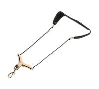 VICASKY Saxophone Neck Strap Padded Soprano Sax Harness Tenor Alto Bari Boys and Girls Breathable Leather Pad Metal Hook Adjustable