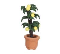 VICASKY Scale Miniature Pear Tree with Realistic Leaves and Fruits Flexible Decorative Mini Trees for Dollhouse Fairy Garden Craft Projects and Home Office Table Display