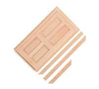 VICASKY Scale Wooden Dollhouse Door Model Miniature Front Door for DIY Dollhouse Furniture and Fairy Garden Decorations Realistic Craftsmanship for Creative Projects