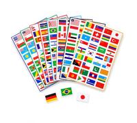 VICASKY Scrapbooking Stickers 7 Sheets of World Flags: Country Decals for School Journal Scrapbook Planner Football Fans Match Day Waterproof PVC of The Scotland Soccer Nail Mini England