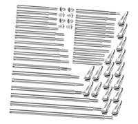 VICASKY Screws Easy to Install Grooved Blocks Bassoon Repair Accessories Set Metal Threaded Rods Wind Instrument Repair Kit and Extend The Life of Your Bassoon Parts Replacement