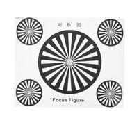 VICASKY Security Camera Focus Chart Camera Alignment Chart Self-adhesive Paper Test Card Black Cctv Installation and On-the-spot Testing