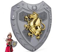 VICASKY Sheild Hylian Shield Sword And Medieval Metal Shields For Kids Knight Toys Sparrow Accessories Toy Costume Boys Knights Cosplay Performance Child Prom Abs