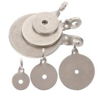 VICASKY Shooting Practice Tools 6Pcs Metal Targets in Stainless Steel with Varied Sizes and Portable Hanging Design for Indoor Training