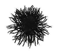 VICASKY Short African Mens Dreadlocks Wig Soft Synthetic Curly Hair Extension for Braids Crochet Hairpiece for Street Dance and Reggae Style Easy Styling Reusable Hair Extensions