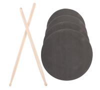 VICASKY Silent Drum Practice Pad Set with 12-16 Inch Drum Mute Pads and Drumsticks Pair Shock-absorbing Percussion Accessories for and