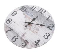 VICASKY Silent Non Ticking Wall Clock Round Frameless Design with Arabic Numerals Wood and Plastic Material Precise Movement Mechanism Modern Minimalist Hanging Clock Decor for Living