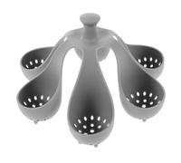 VICASKY Silicone Egg Steamer Basket Hard Boil Egg Holder with Handle Food-grade Silicone Heat Resistant for Kitchen Cooking 6pcs Set