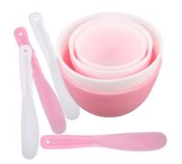VICASKY Silicone Facial Mask Bowl Set with Stirring Stick High Temperature Resistant Mixing Dish for Mud Masks Portable Beauty Tool for Home and Salon Use Compact DIY Skin Care Kit
