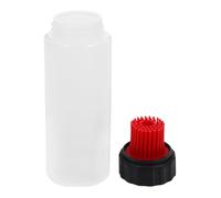 VICASKY Silicone Oil Bottle with Brush 175ml, Leakproof Pp for Cooking | Red Dispenser with Measurement Marks, Precise Pouring for Outdoor Bbq, Silicone and Pp Construction