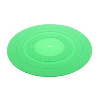 VICASKY Silicone Record Player Mat Green Anti-static Turntable Pad for Vinyl Records Keeps Stable and Dust-free Fits Most Turntables Disc Protective Pad