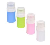 VICASKY Silicone Travel Bottles Leakproof Refillable Bottles 38ml for Cosmetic Use 4pcs Portable Empty Lotion Containers for Daily Life and Travel
