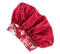 VICASKY Silky Satin Large Hair Bonnet Shower Cap for Women Chemo Sleep Cap Glossy Night Head Cover for Smooth Hair Care at Home Bathing